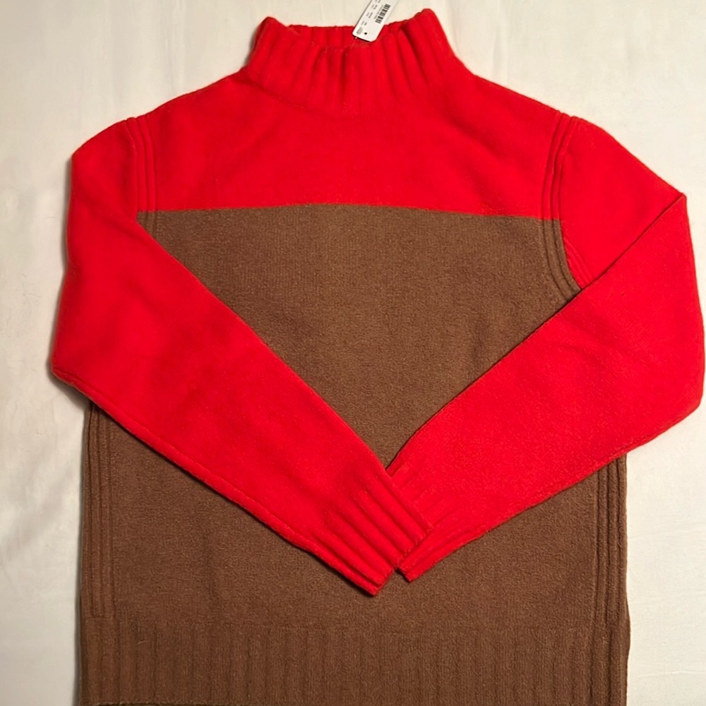J crew color block sweater - size XL
